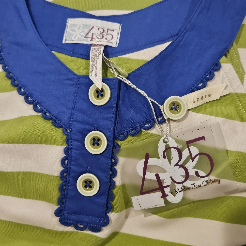 NWT Matilda Jane 435 Adventure Begins Trampolining Top Shirts - Girl's 12